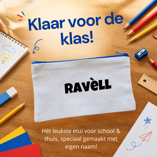 Gepersonaliseerd Etui met Naam - Potlood
