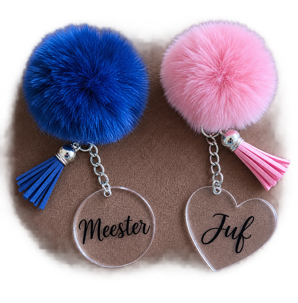 Gepersonaliseerde Sleutelhanger Juf & Meester – Het Ultieme Bedankje!