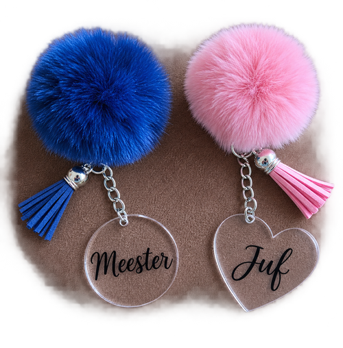 Gepersonaliseerde Sleutelhanger Juf & Meester – Het Ultieme Bedankje!